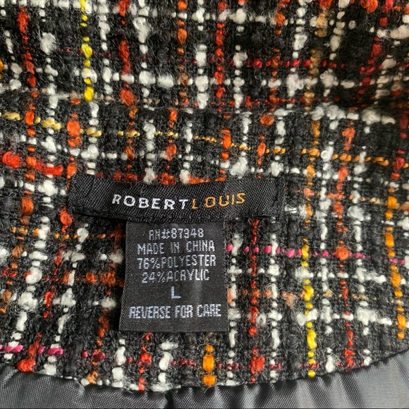 ROBERT LOUIS MULTICOLORED CONFETTI TWEED JACKET/BLAZER SIZE L - Picture 11 of 14